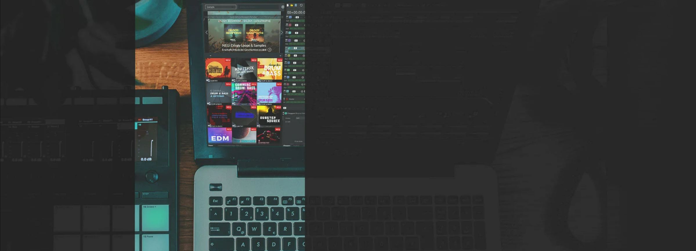 Differents apps are displayed on a computer display